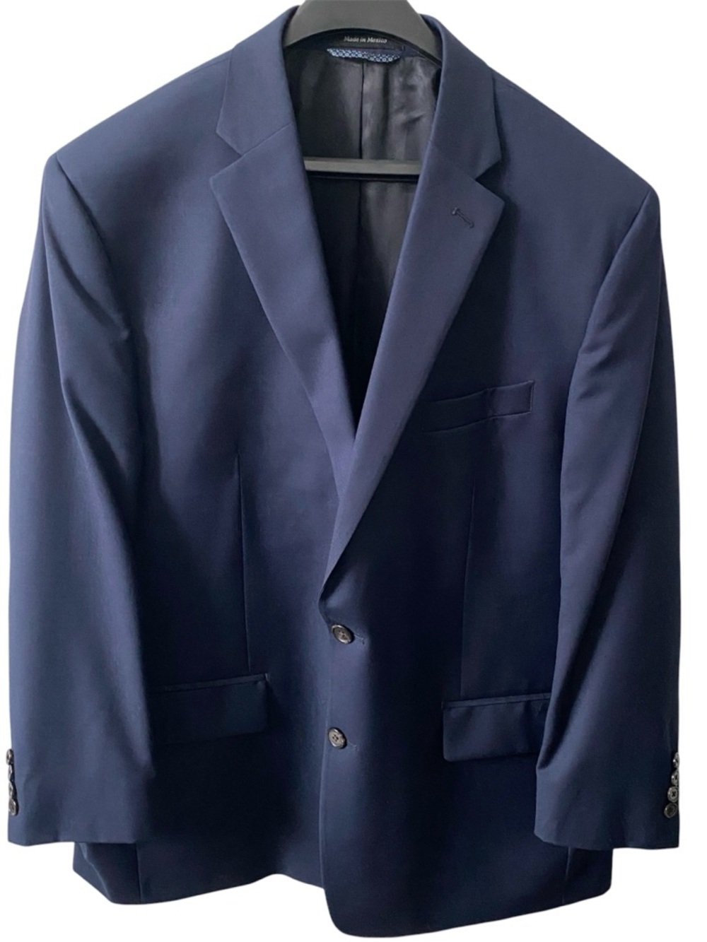 RALPH Lauren Men’s Wool Blend Navy Blue Suit Jacket 46R